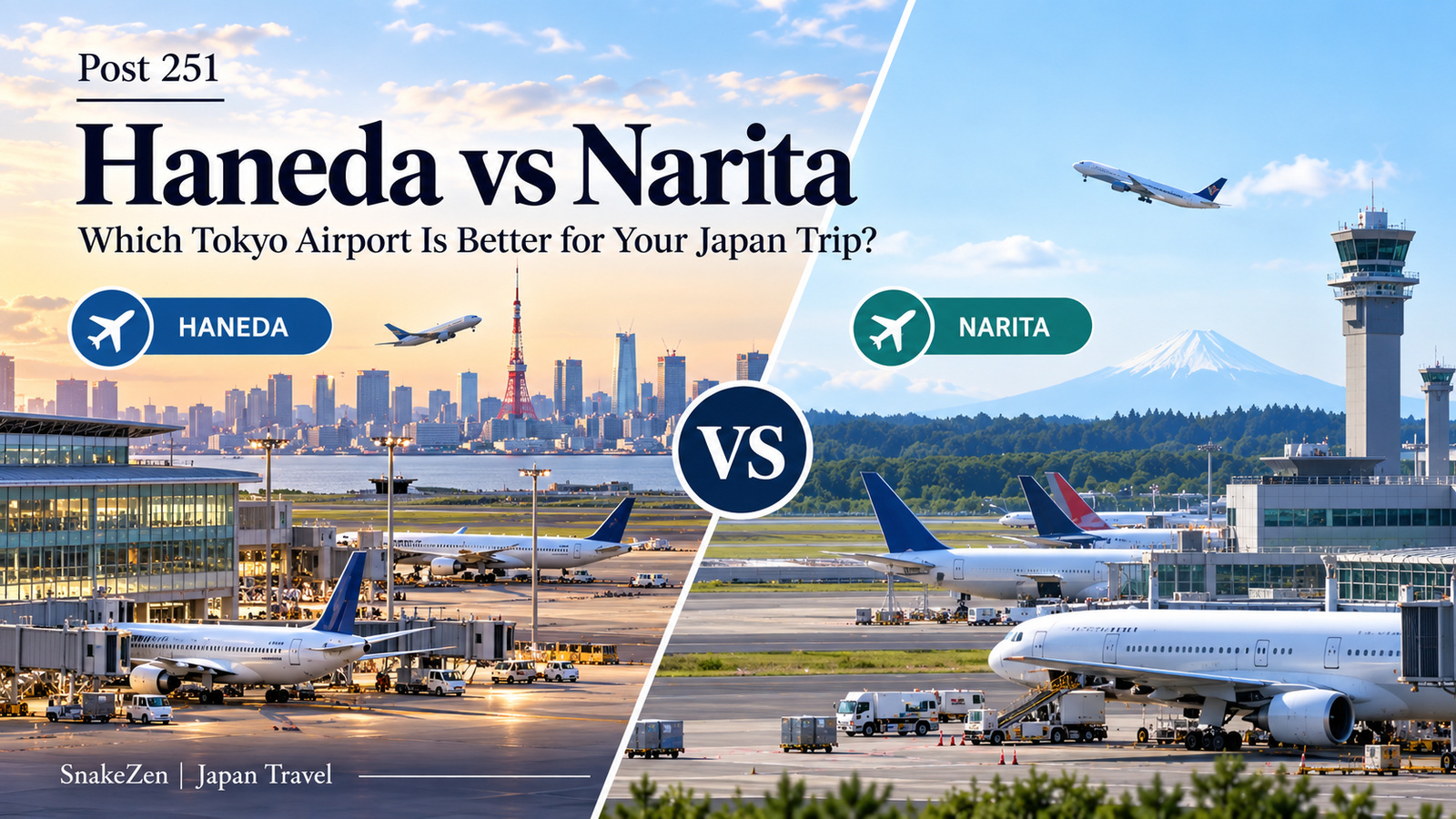 Haneda vs Narita airport comparison for a Tokyo trip